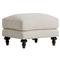 Joanne Updated Traditional Cream Ottoman|Kathy Kuo Home