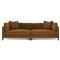 Adelle Amber Double Bumper Sectional - 116&quot;|Kathy Kuo Home