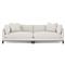 Adelle Pearl Double Bumper Sectional - 116&quot;|Kathy Kuo Home