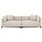 Adelle Straw Performance Double Bumper Sectional - 116&quot;|Kathy Kuo Home