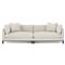 Adelle Sea Salt Performance Double Bumper Sectional - 116&quot;|Kathy Kuo Home