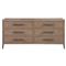 Greig Modern Classic Grey Oak Wood Double Dresser|Kathy Kuo Home