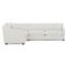 Avery Heathered Ivory Performance Corner Sectional - Right End - 111&quot;|Kathy Kuo Home