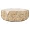 Daphne Modern Classic Light Burl Round Drum Coffee Table|Kathy Kuo Home