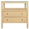 Worlds Away Douglas Coastal Beach Natural Grasscloth Nightstand|Kathy Kuo Home