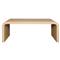 Worlds Away Newbury Modern Classic Natural Grasscloth Rectangular Coffee Table|Kathy Kuo Home