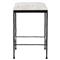 Geraldine Industrial Loft Off White Hair On Hide Iron Spindle Backless Counter Stool|Kathy Kuo Home