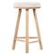Tobi Rustic Lodge Natural Oak Wood Spindle Backless Counter Stool|Kathy Kuo Home