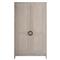Chelle French Country Brown Oak Wardrobe|Kathy Kuo Home