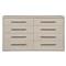 Hubbard Modern Classic White Oak Wood Double Dresser|Kathy Kuo Home