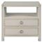Willow Modern Classic Beige Nightstand|Kathy Kuo Home