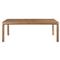 Carl Rustic Lodge Brown Oak Extendable Dining Table - 86-104&quot;|Kathy Kuo Home