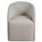 Harper Modern Classic Beige Boucle Barrel Dining Arm Chair|Kathy Kuo Home