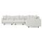 Toulouse Heathered Ivory Performance Modular 5-Piece Corner Sectional - 129&quot;|Kathy Kuo Home
