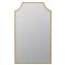 Serene Hollywood Regency Gold Medicine Cabinet Mirror|Kathy Kuo Home
