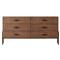 Hadley Rustic Lodge Brown Wood Double Dresser|Kathy Kuo Home