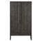Harriet Rustic Lodge Dark Brown Oak Cabinet|Kathy Kuo Home