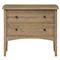Adelaide Rustic Lodge Brown Aged Oak Nightstand|Kathy Kuo Home