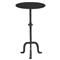 Leyla French Country Black Cast Iron Drink Side Table|Kathy Kuo Home