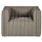 Leo Modern Classic Grey Tufted Outdoor Swivel Chair|Kathy Kuo Home