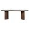 Paris Rustic Lodge Brown Teak Outdoor Oval Dining Table - 94&quot;|Kathy Kuo Home