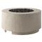 Delroi Industrial Natural Concrete Gas Round Outdoor Fire Pit Table|Kathy Kuo Home