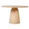 Emilia Modern Classic Beige Concrete Round Outdoor Dining Table - 48&quot;|Kathy Kuo Home