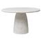 Emilia Modern Classic Off White Concrete Round Outdoor Dining Table - 48&quot;|Kathy Kuo Home