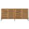 Georgina Coastal Beach Natural Teak Outdoor Sideboard|Kathy Kuo Home