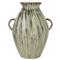 Elina French Country Green Stoneware Table Vase|Kathy Kuo Home
