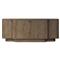 Caleb Rustic Lodge Brown Oak Media Console - 85&quot;|Kathy Kuo Home