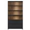 Clarence Rustic Lodge Black Oak Bookcase|Kathy Kuo Home