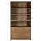Clarence Rustic Lodge Brown Oak Bookcase|Kathy Kuo Home