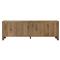 Slade Rustic Lodge Brown Oak Media Cabinet - 94&quot;|Kathy Kuo Home