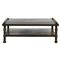 Farrah French Country Dark Brown Oak Square Coffee Table|Kathy Kuo Home