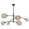 Artemis Glass Shade Oil Rubbed Bronze Sputnik Chandelier|Kathy Kuo Home