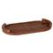 Forte Rustic Lodge Tan Leather Oval Decorative Tray|Kathy Kuo Home