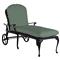 Provance Green Sunbrella Earth Black Outdoor Chaise Lounge|Kathy Kuo Home