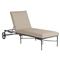 Roma Beige Sunbrella Slate Grey Aluminum Outdoor Chaise Lounge|Kathy Kuo Home