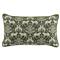 Luca Global Dark Green Cheetah Indoor Outdoor Lumbar Pillow - 14x24|Kathy Kuo Home