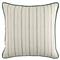 Franca French Green Striped Indoor Outdoor Throw Pillow - 20x20|Kathy Kuo Home