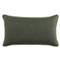 Averie Modern Classic Green Indoor Outdoor Lumbar Pillow - 14x24|Kathy Kuo Home