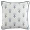 Delilah French Country Blue Floral White Indoor Outdoor Throw Pillow - 20x20|Kathy Kuo Home