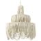 Palecek Selita Coastal Beach White Coco Beaded 2 Tier Chandelier|Kathy Kuo Home