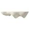 Palecek Glacier Coastal Beach White Textured Stonecast Wall Shelf - 24&quot;|Kathy Kuo Home