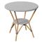 Lily French Country Black Woven Rattan Round Outdoor Bistro Table - 30&quot;|Kathy Kuo Home