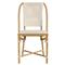 Lily French Country Beige Woven Rattan Outdoor Bistro Dining Chair|Kathy Kuo Home