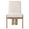 Callista Modern Classic Cream Performance Dining Side Chair|Kathy Kuo Home