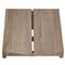 Sophia Coastal Beach Brown Teak Adirondack Outdoor Ottoman|Kathy Kuo Home