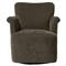 Camellia Malmo Olive Velvet Swivel Chair|Kathy Kuo Home